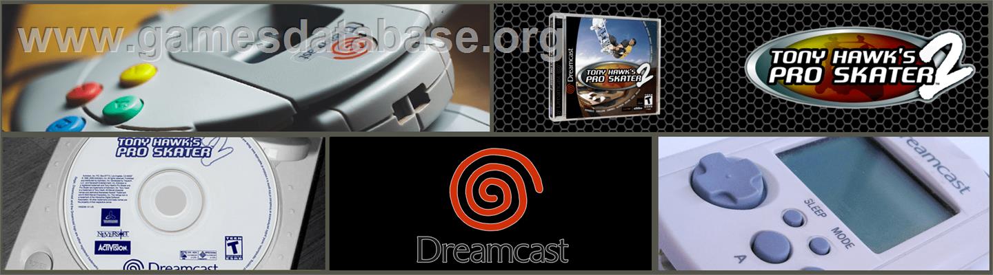 Tony Hawk's Pro Skater 2 - Sega Dreamcast - Artwork - Marquee