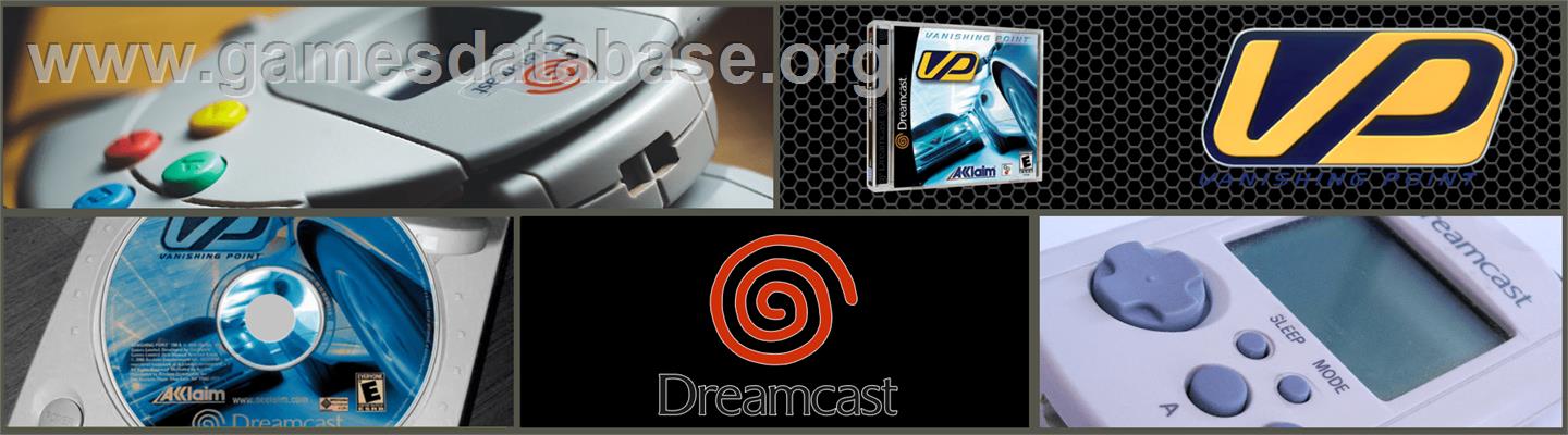 Vanishing Point - Sega Dreamcast - Artwork - Marquee