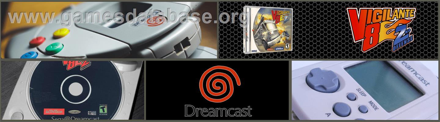 Vigilante 8: 2nd Offense - Sega Dreamcast - Artwork - Marquee