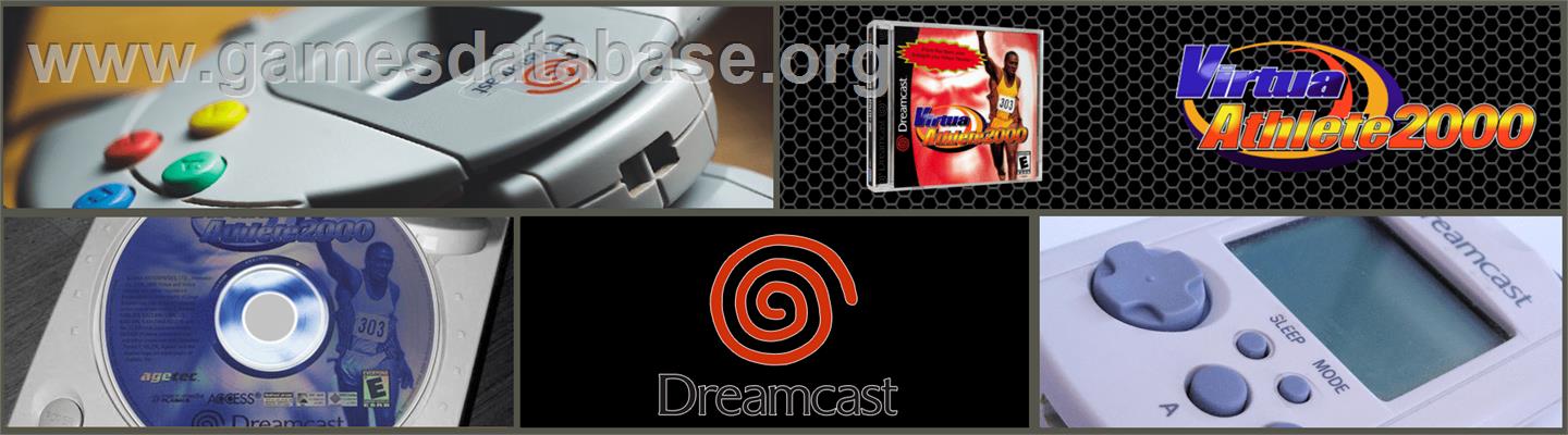 Virtua Athlete 2K - Sega Dreamcast - Artwork - Marquee