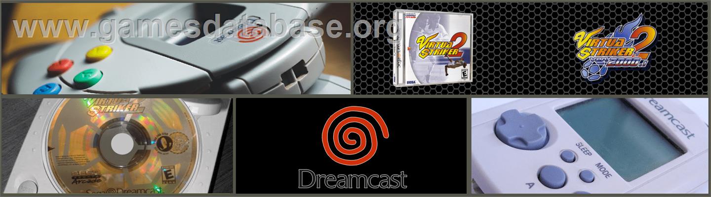 Virtua Striker 2 Ver. 2000 - Sega Dreamcast - Artwork - Marquee