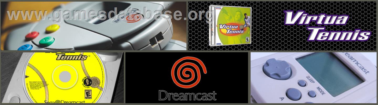 Virtua Tennis - Sega Dreamcast - Artwork - Marquee