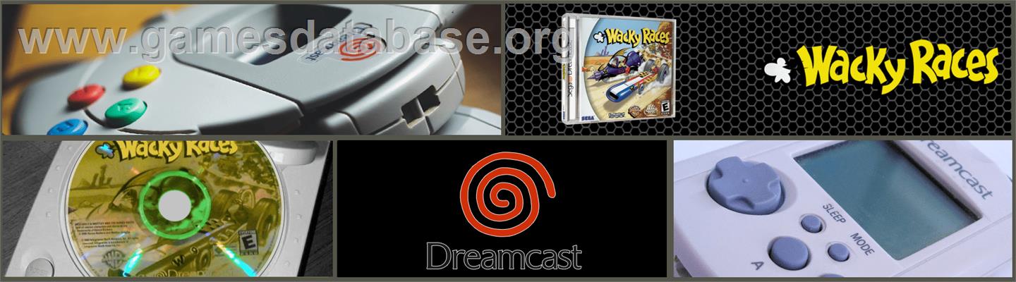 Wacky Races - Sega Dreamcast - Artwork - Marquee