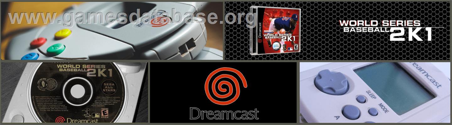 World Series Baseball 2K1 - Sega Dreamcast - Artwork - Marquee