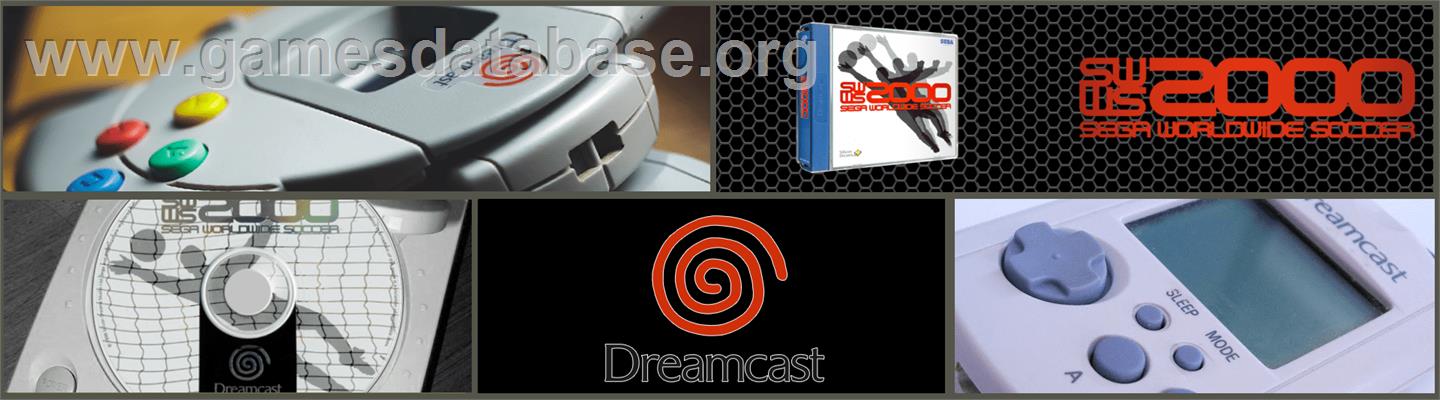 Worldwide Soccer 2000 - Sega Dreamcast - Artwork - Marquee