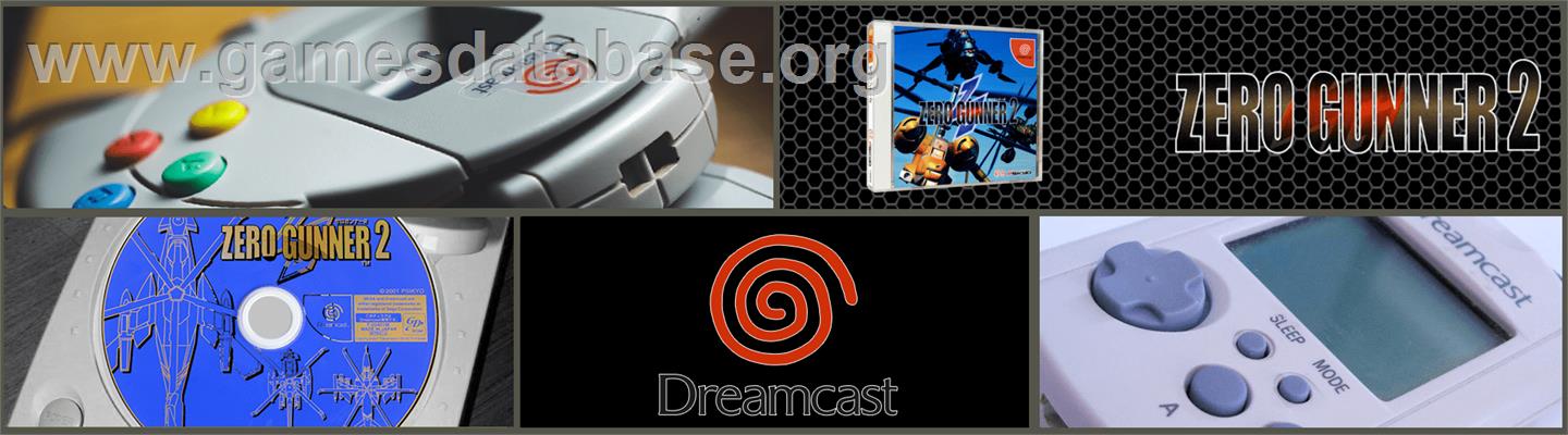 Zero Gunner 2 - Sega Dreamcast - Artwork - Marquee