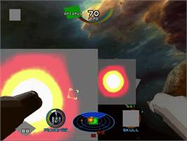 In game image of Bang! Gunship Elite on the Sega Dreamcast.