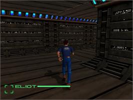 In game image of Blue Stinger on the Sega Dreamcast.
