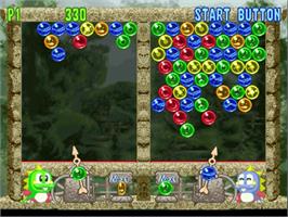 In game image of Bust-A-Move 4 on the Sega Dreamcast.