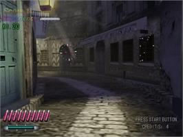 In game image of Death Crimson OX on the Sega Dreamcast.