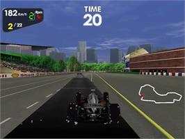 In game image of F1 Racing Championship on the Sega Dreamcast.