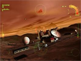 In game image of Incoming on the Sega Dreamcast.