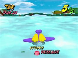 In game image of Pen Pen Tri-Icelon on the Sega Dreamcast.