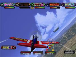 In game image of Propeller Arena - Aviation Battle Championship on the Sega Dreamcast.