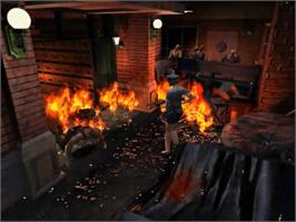 In game image of Resident Evil 3 - Nemesis on the Sega Dreamcast.
