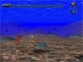 In game image of Seventh Cross Evolution on the Sega Dreamcast.