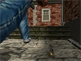 In game image of Shenmue 2 on the Sega Dreamcast.