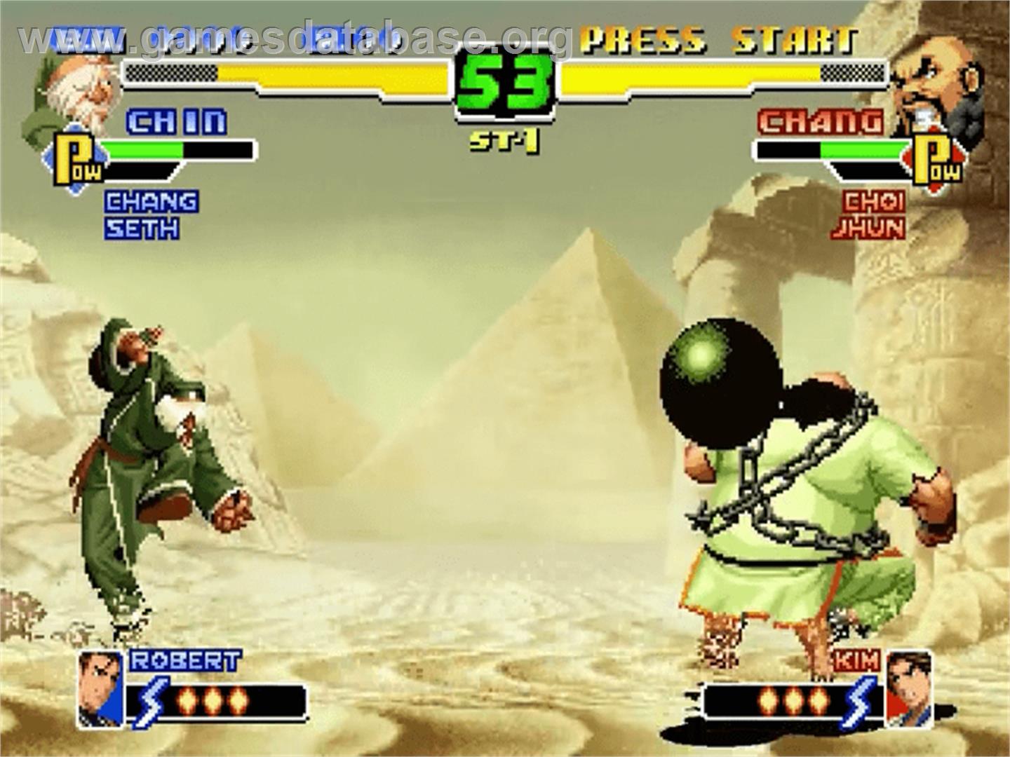 King of Fighters 2000, The - Sega Dreamcast - Artwork - In Game