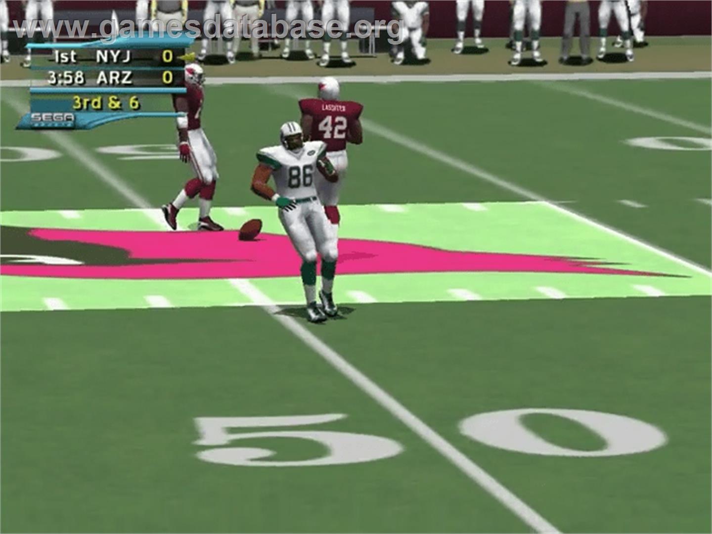 NFL 2K2 - Sega Dreamcast - Artwork - In Game