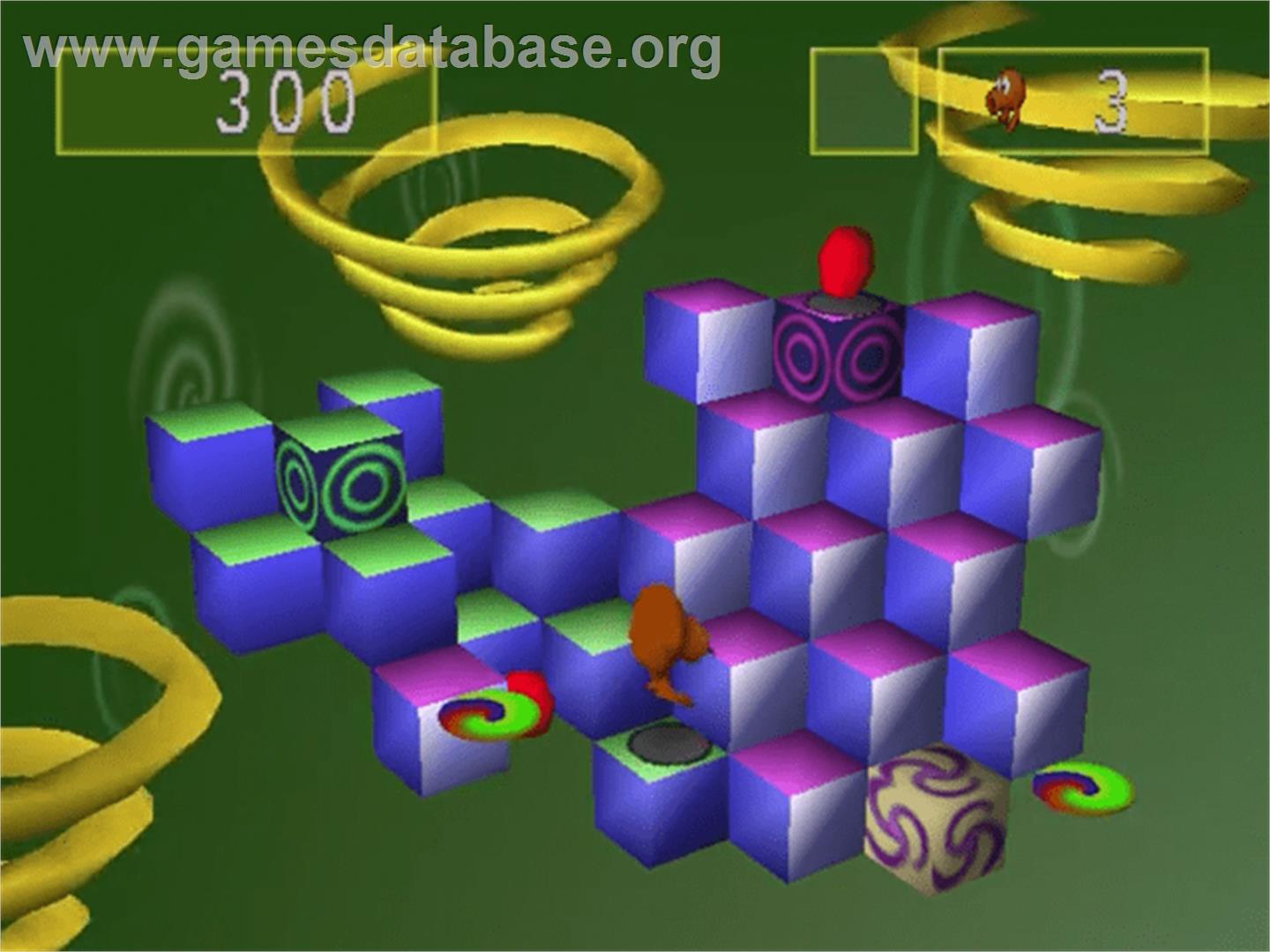 Q-bert - Sega Dreamcast - Artwork - In Game