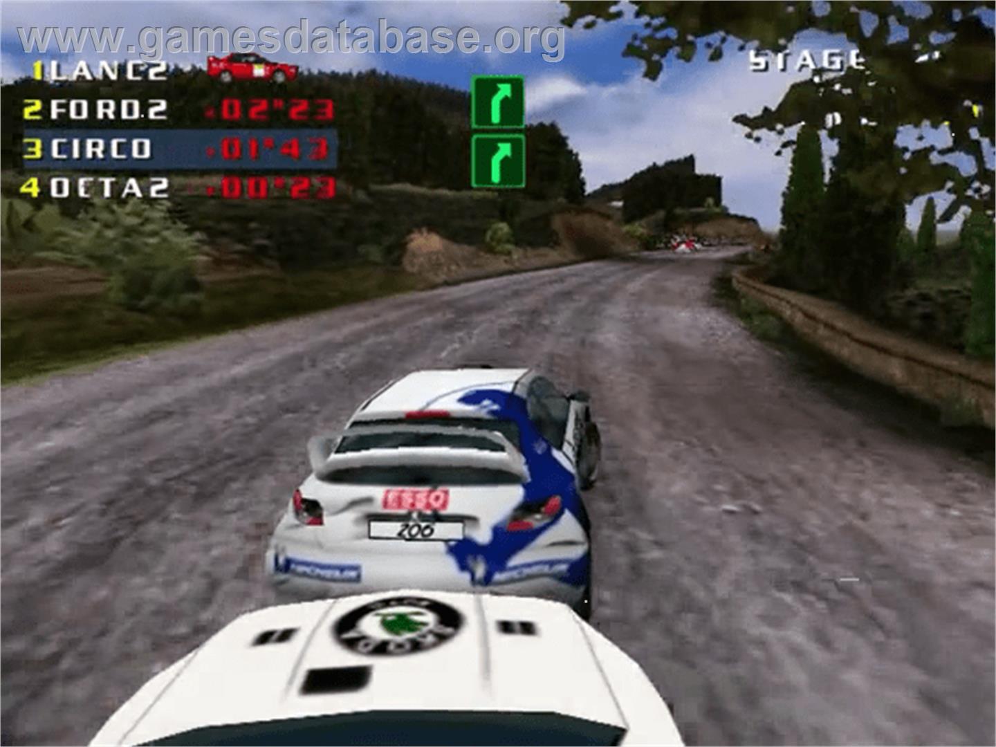 Test Drive V-Raly - Sega Dreamcast - Artwork - In Game