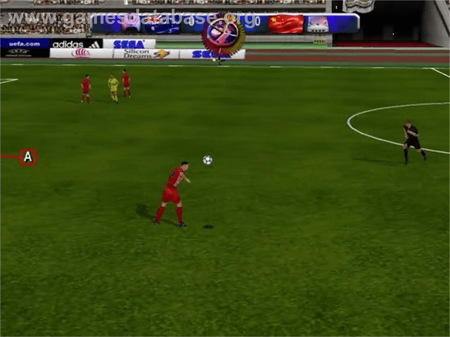 UEFA Dream Soccer - Sega Dreamcast - Artwork - In Game