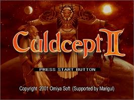 Title screen of Culdcept 2 on the Sega Dreamcast.