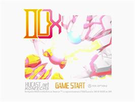 Title screen of DUX on the Sega Dreamcast.