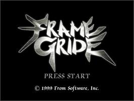 Title screen of Frame Gride on the Sega Dreamcast.