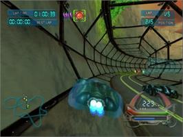 Title screen of POD 2 on the Sega Dreamcast.