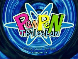 Title screen of Pen Pen Tri-Icelon on the Sega Dreamcast.