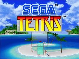 Title screen of Sega Tetris on the Sega Dreamcast.