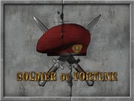 Title screen of Soldier of Fortune on the Sega Dreamcast.