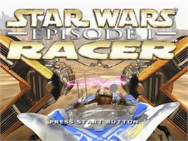 Title screen of Star Wars: Episode I - Racer on the Sega Dreamcast.