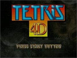 Title screen of Tetris 4D on the Sega Dreamcast.