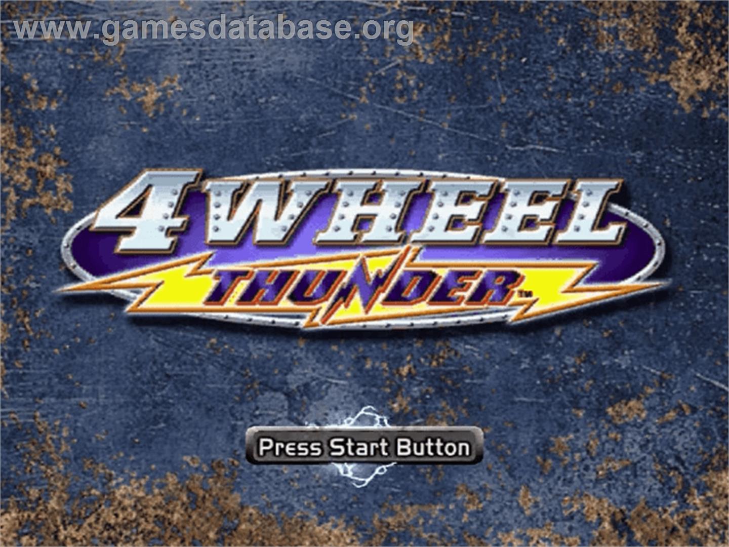 4 Wheel Thunder - Sega Dreamcast - Artwork - Title Screen