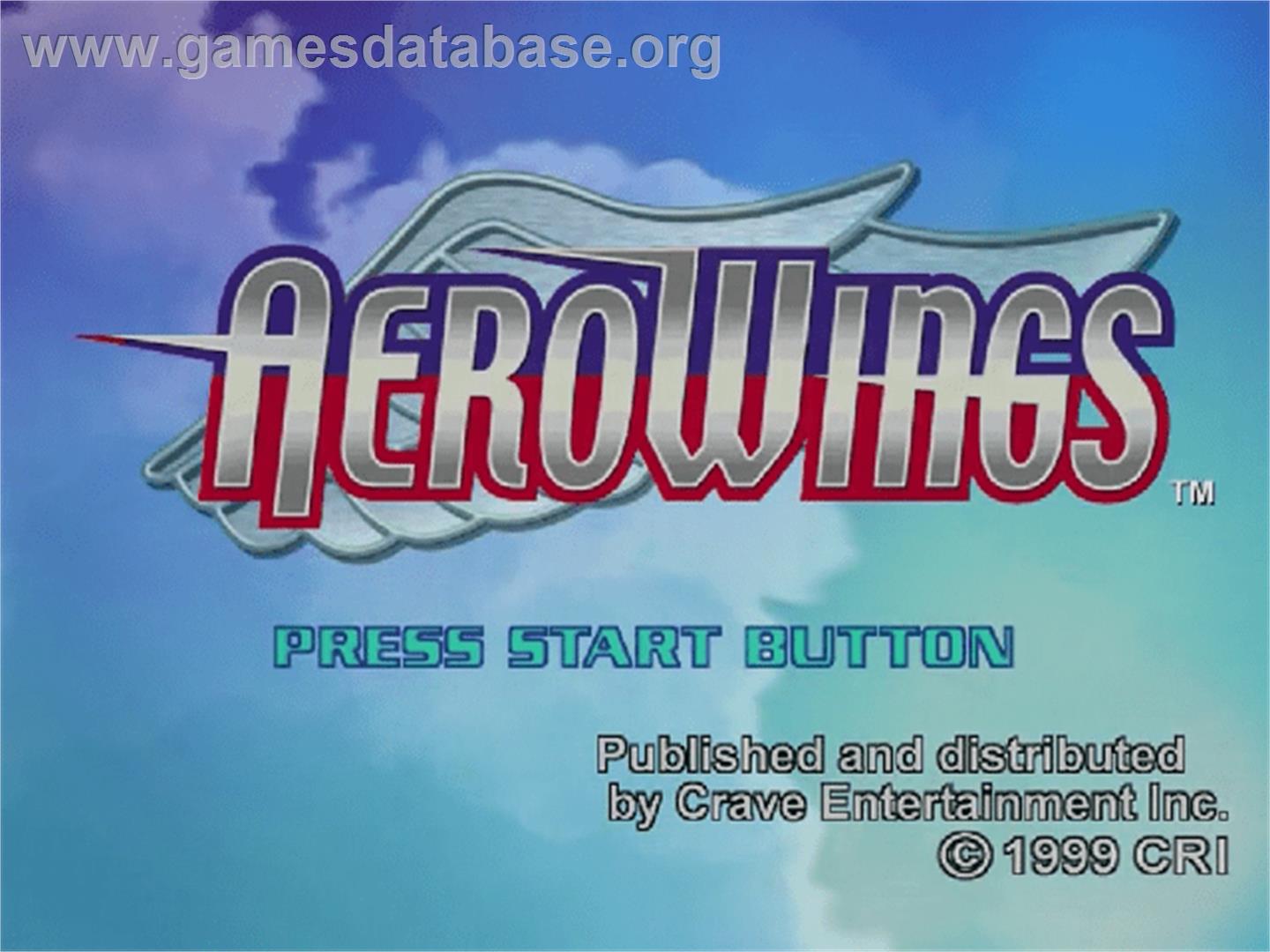 Aerowings - Sega Dreamcast - Artwork - Title Screen