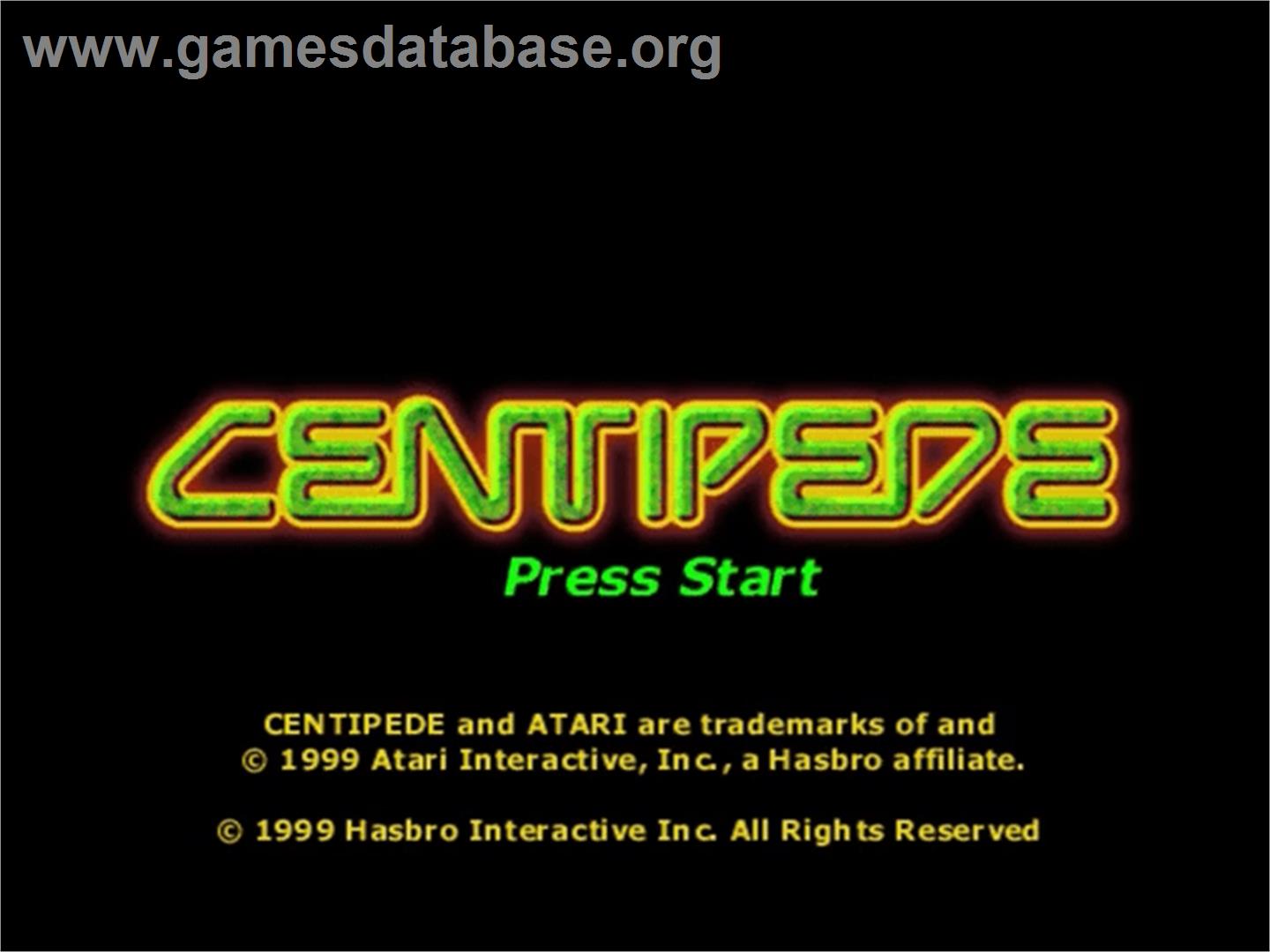 Centipede - Sega Dreamcast - Artwork - Title Screen