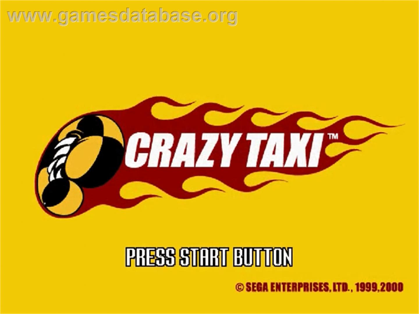 Crazy Taxi - Sega Dreamcast - Artwork - Title Screen