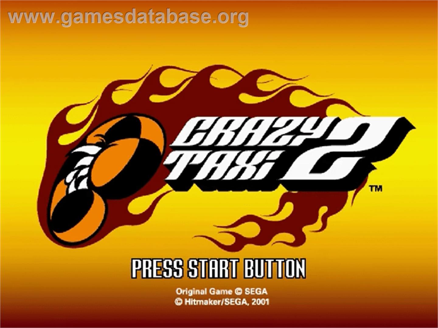 Crazy Taxi 2 - Sega Dreamcast - Artwork - Title Screen