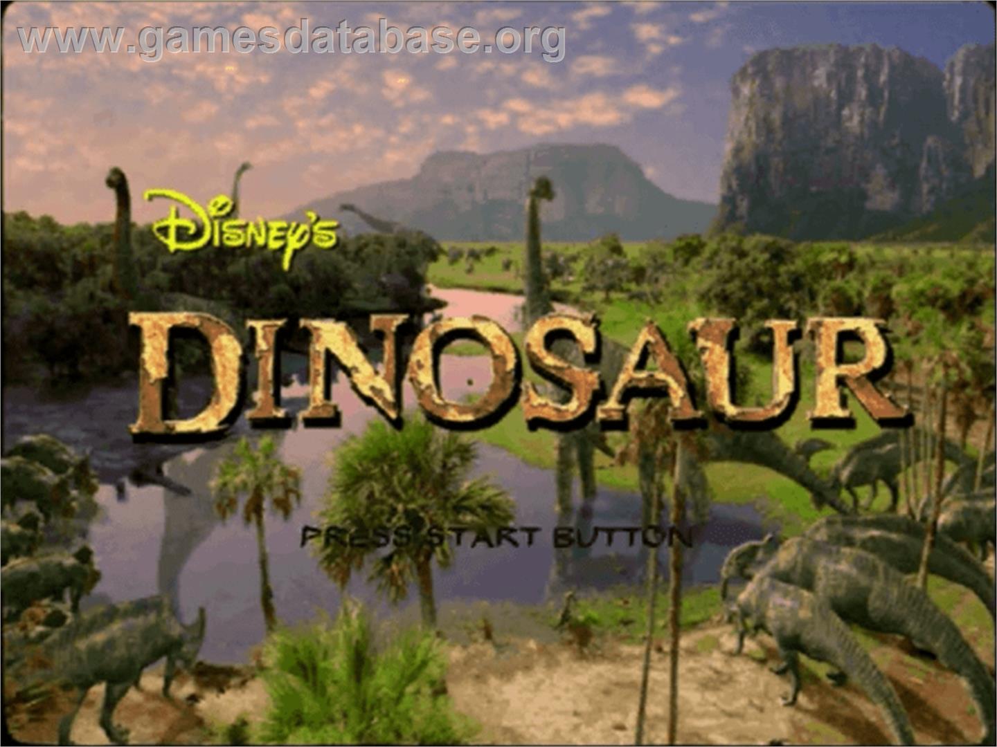 Dinosaur - Sega Dreamcast - Artwork - Title Screen