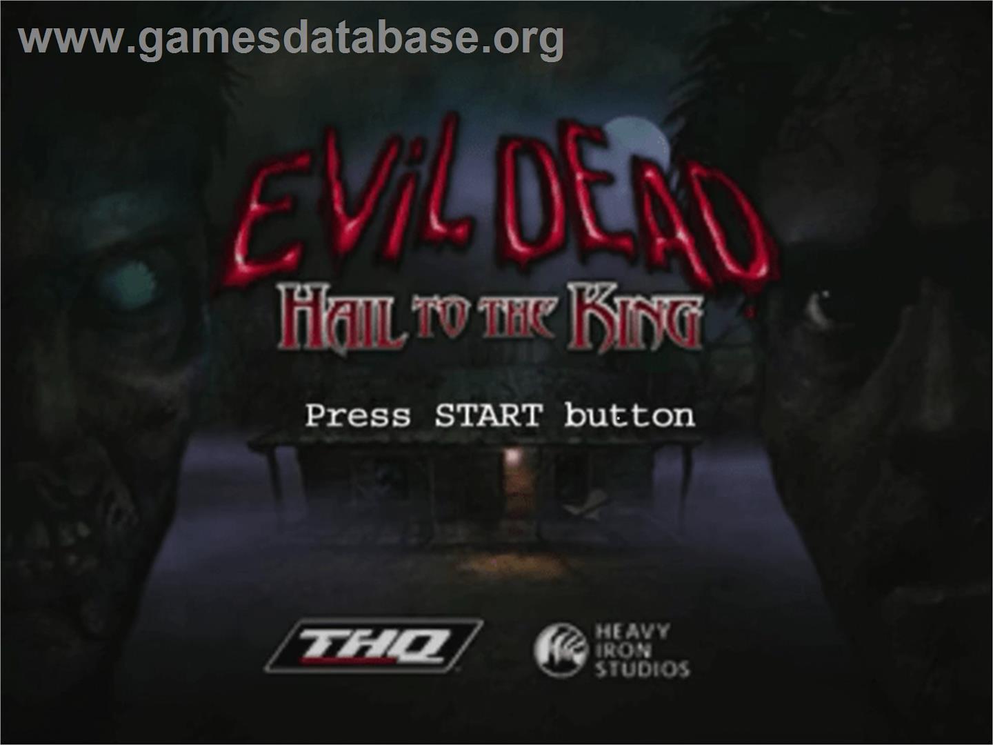 Evil Dead: Hail to the King - Sega Dreamcast - Artwork - Title Screen