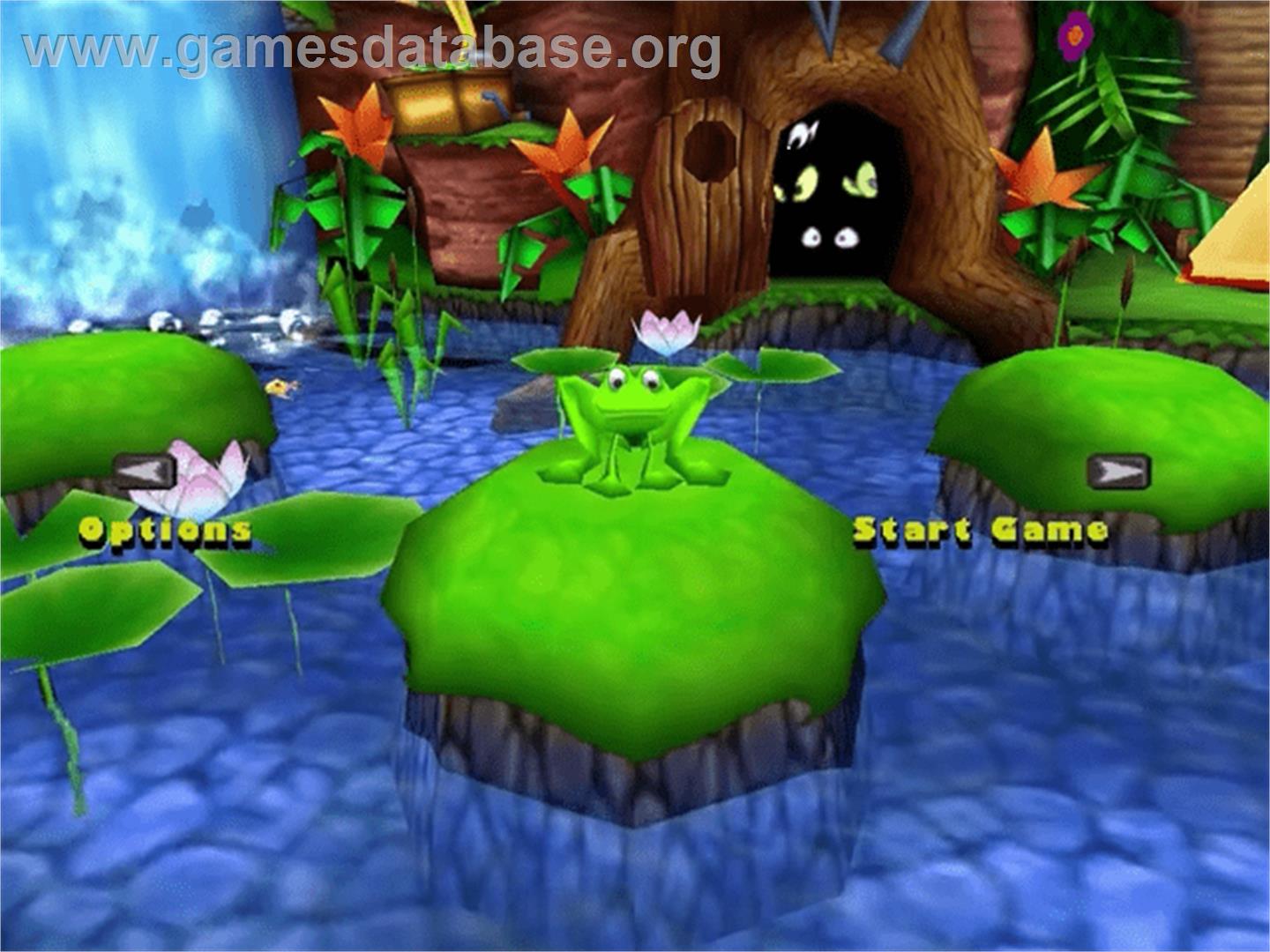 Frogger 2 - Swampy's Revenge - Sega Dreamcast - Artwork - Title Screen