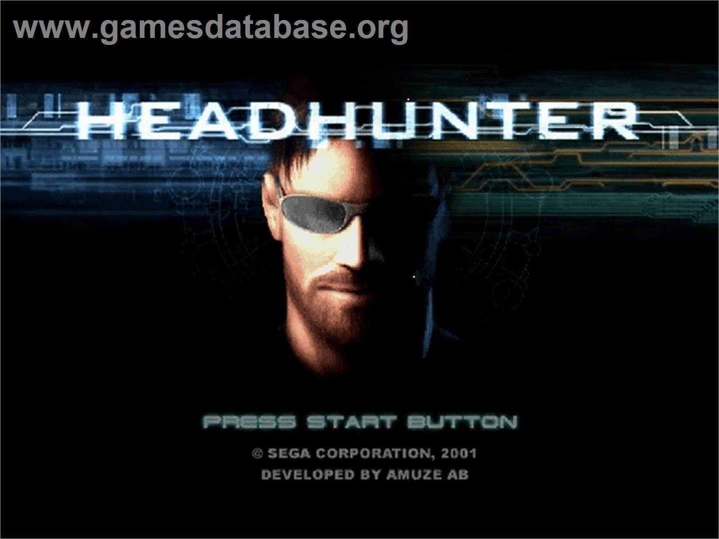 Headhunter - Sega Dreamcast - Artwork - Title Screen