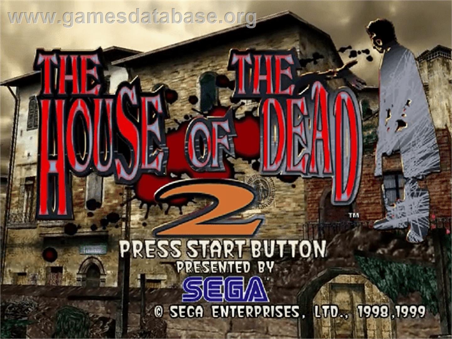 House of the Dead 2 - Sega Dreamcast - Artwork - Title Screen