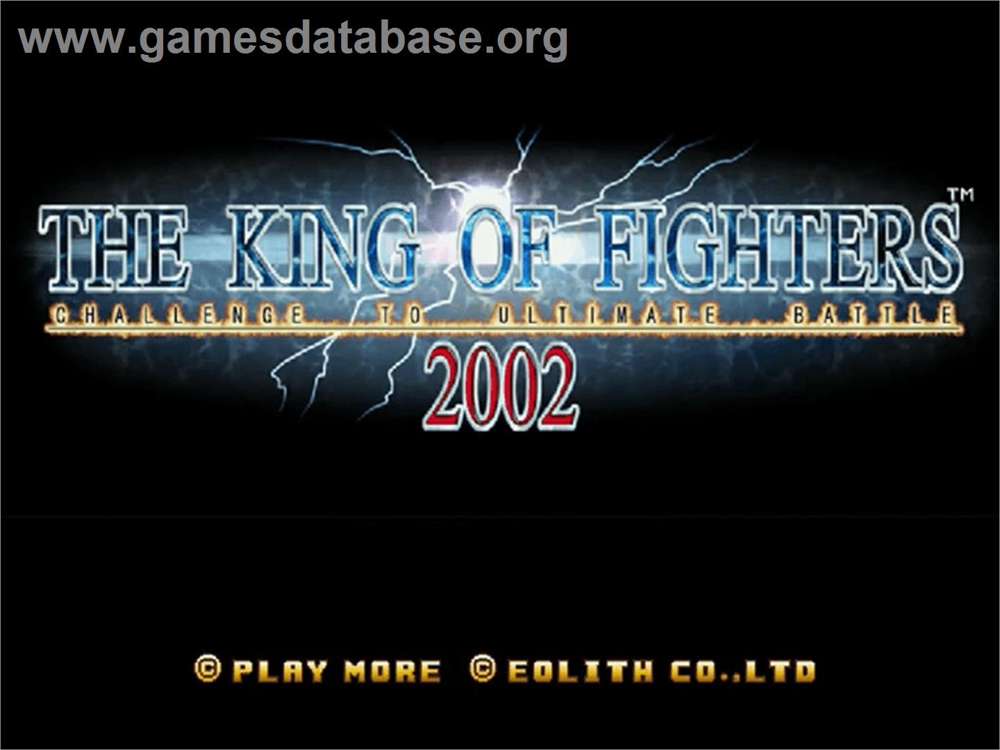 King of Fighters 2002, The - Sega Dreamcast - Artwork - Title Screen