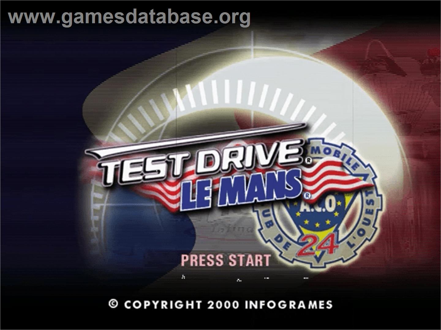 Mans 24 Hours, Le - Sega Dreamcast - Artwork - Title Screen