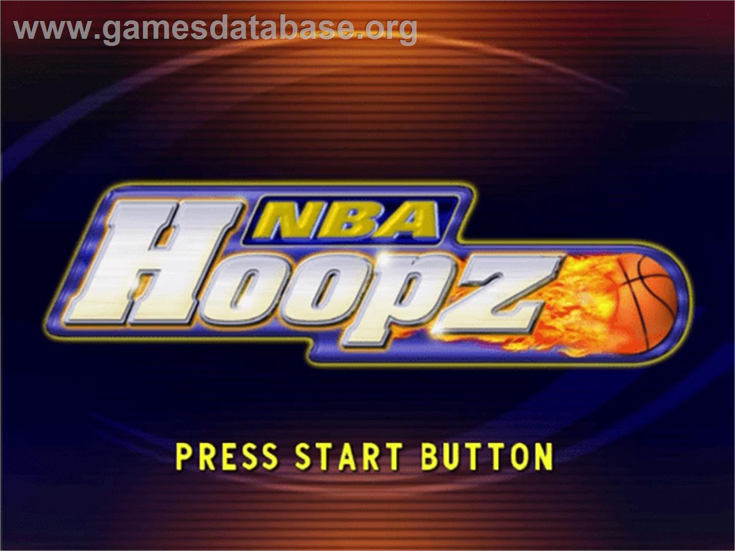 NBA Hoopz - Sega Dreamcast - Artwork - Title Screen