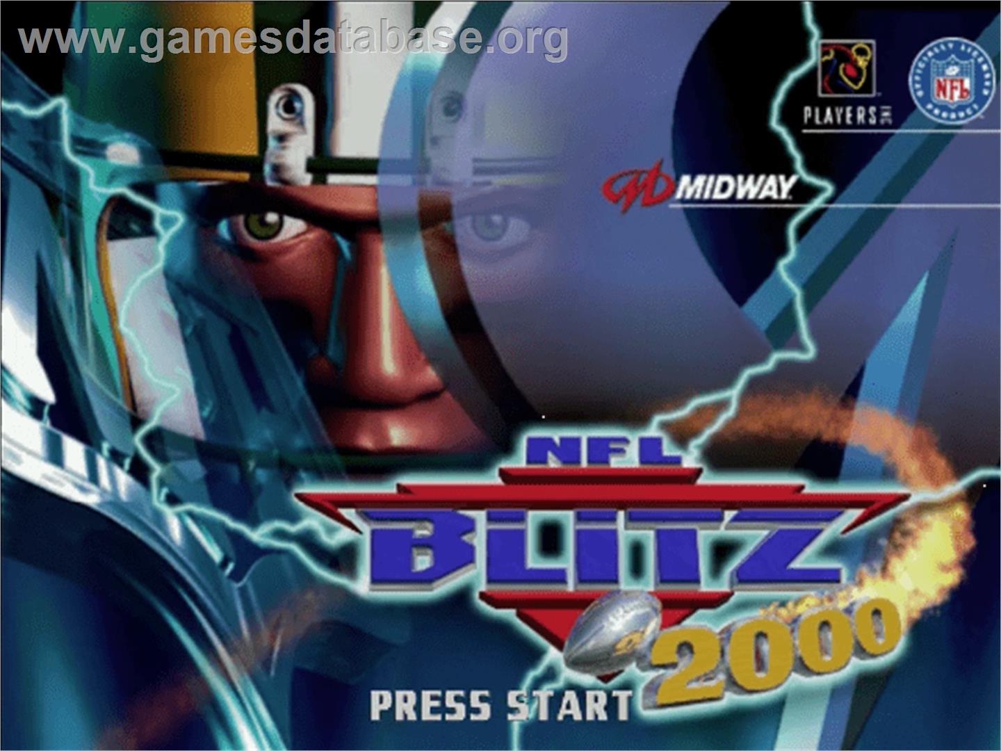 NFL Blitz 2000 - Sega Dreamcast - Artwork - Title Screen
