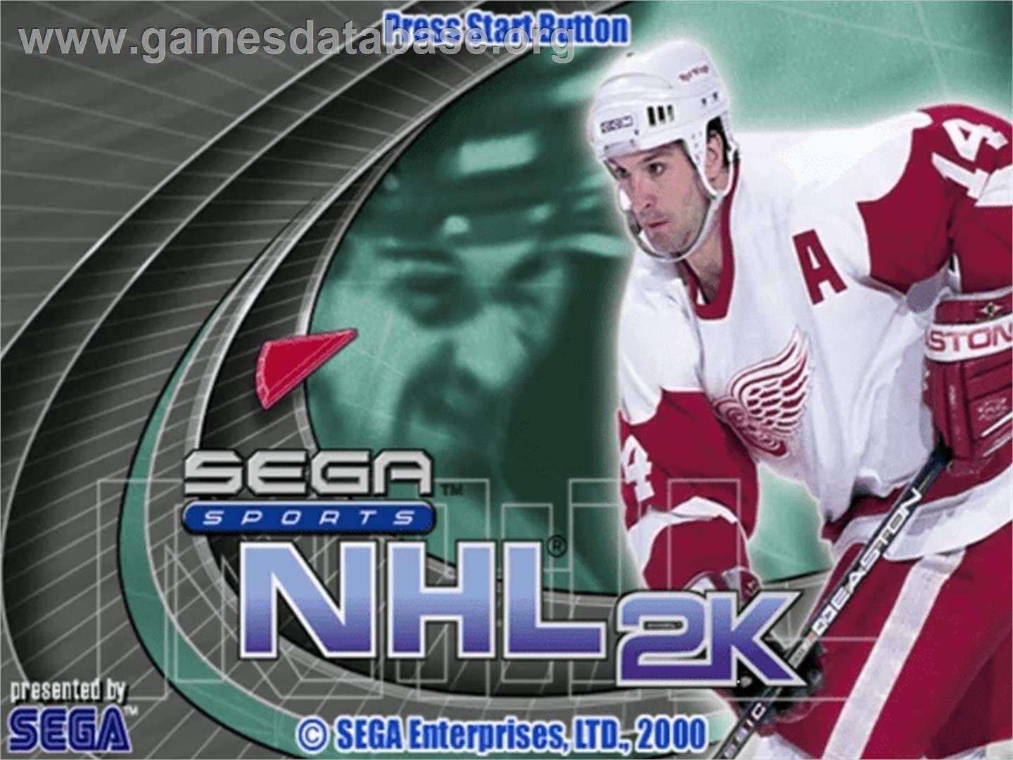 NHL 2K - Sega Dreamcast - Artwork - Title Screen